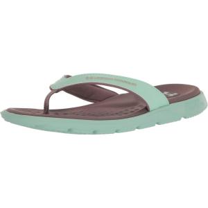 imageUnder Armour Womens Ignite Pro Marbella Graphic Flip Flop Slide Sandal300 Aqua FoamSugar CaneMetallic Sugar Cane