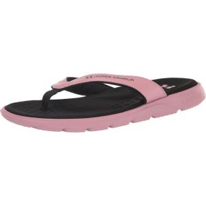 imageUnder Armour Womens Ignite Pro Marbella Graphic Flip Flop Slide Sandal600 Pink ElixirBlackBlack