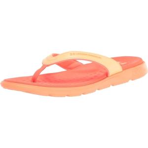 imageUnder Armour Womens Ignite Pro Marbella Graphic Flip Flop Slide Sandal800 Orange TropicAfter BurnAfter Burn