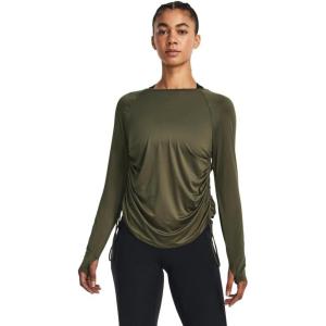 imageUnder Armour Womens Motion Long Sleeve Longline Crew390 Marine Od Green   Grove Green