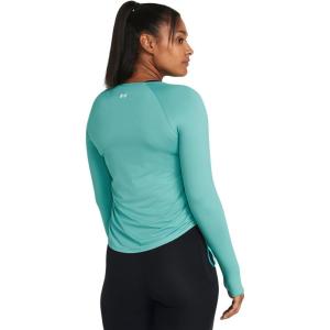 imageUnder Armour Womens Motion Long Sleeve Longline Crew482 Radial Turquoise   White