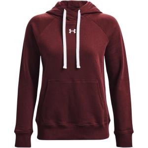 imageUnder Armour Womens Rival Fleece PullOver Hoodie690 Chestnut Red   White