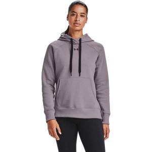 imageUnder Armour Womens Rival Fleece PullOver HoodieSlate Purple 585Black