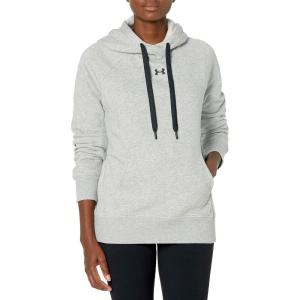 imageUnder Armour Womens Rival Fleece PullOver HoodieSteel Medium Heather 035Black