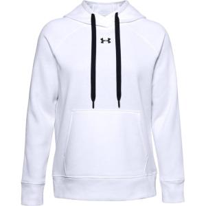 imageUnder Armour Womens Rival Fleece PullOver HoodieWhite 100Black
