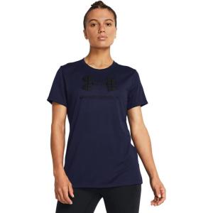 imageUnder Armour Womens Tech Big Logo Short Sleeve T Shirt410 Midnight Navy   Black