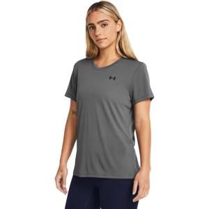 imageUnder Armour Womens Tech Short Sleeve Crew025 Castlerock   Black