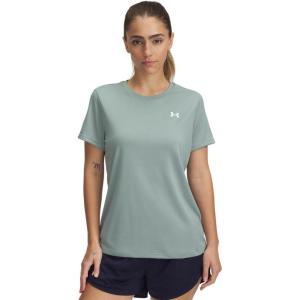 imageUnder Armour Womens Tech Short Sleeve Crew348 Silica Green   White