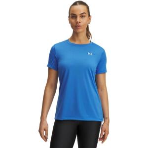 imageUnder Armour Womens Tech Short Sleeve Crew402 Blue Atlantis   White