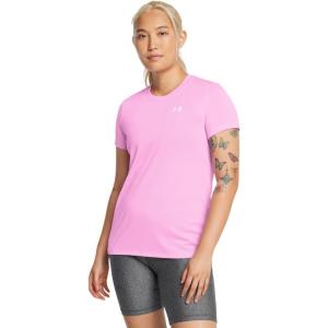 imageUnder Armour Womens Tech Short Sleeve Crew638 Stellar Pink   White