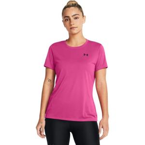 imageUnder Armour Womens Tech Short Sleeve Crew686 Astro Pink   Black