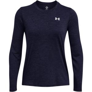 imageUnder Armour Womens Tech Twist Long Sleeve Crew410 Midnight Navy   White