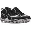 imageUnder Armour Boys Leadoff Icon Mid Rm Jr Baseball Cleats Sneaker001 BlackWhiteBlack