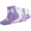 imageUnder Armour Girls Multi Pack Quarter SockLilac