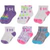 imageUnder Armour Girls Multi Pack Quarter SockLilac