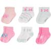 imageUnder Armour Girls Multi Pack Quarter SockPink Hearts