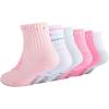 imageUnder Armour Girls Multi Pack Quarter SockPink Hearts