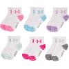 imageUnder Armour Girls Multi Pack Quarter SockWhite 2
