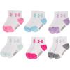 imageUnder Armour Girls Multi Pack Quarter SockWhite