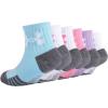 imageUnder Armour Girls Multi Pack Quarter SockWhiteMulti