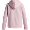 imageUnder Armour Girls Rival Fleece Shimmer Hoodie647 Prime Pink   Iridescent