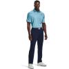 imageUnder Armour Mens Performance 20 Golf PoloBlue Flannel 597Pitch Gray