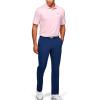 imageUnder Armour Mens Performance 20 Golf PoloPeach Frost 845Halo Gray