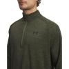 imageUnder Armour Mens Tech Textured Half Zip Long Sleeve390 Marine Od Green   Black