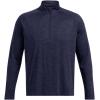 imageUnder Armour Mens Tech Textured Half Zip Long Sleeve410 Midnight Navy   Black