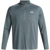 imageUnder Armour Mens Tech Textured Half Zip Long Sleeve587 Jasper Blue   White