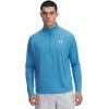 imageUnder Armour Mens Tech Textured Half Zip Long SleeveEther Blue  Tonic  White