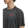 imageUnder Armour Mens Tech Textured Short Sleeve T Shirt002 Black   Racer Red