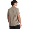 imageUnder Armour Mens Tech Textured Short Sleeve T Shirt200 Taupe Dusk   Black
