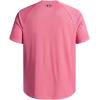 imageUnder Armour Mens Tech Textured Short Sleeve T ShirtPrime PinkBlack