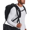 imageUnder Armour Unisex Hustle Pro Backpack Black 001Metallic Silver One Size Fits AllBlack 001Metallic Silver