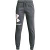 imageUnder Armour Boys Rival Fleece Logo JoggersPitch Gray 012Onyx White