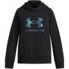 imageUnder Armour Girls Rival Fleece Shimmer Hoodie005 Black   Iridescent