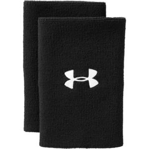 imageUnder Armour Adult 6inch Performance Wristband 2PackBlack 001White