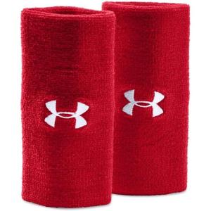 imageUnder Armour Adult 6inch Performance Wristband 2PackRed 600White