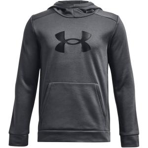 imageUnder Armour Boys Armour Fleece Big Logo Hoodie012 Pitch Gray   Black