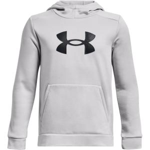 imageUnder Armour Boys Armour Fleece Big Logo Hoodie014 Halo Gray   Black