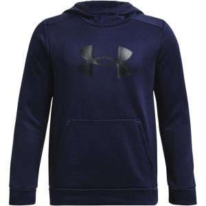 imageUnder Armour Boys Armour Fleece Big Logo Hoodie410 Midnight Navy   Black