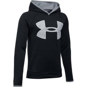 imageUnder Armour Boys Armour Fleece Big Logo HoodieBlack 001Overcast Gray