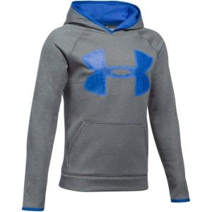 imageUnder Armour Boys Armour Fleece Big Logo HoodieGraphite 040Ultra Blue