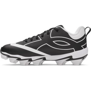 imageUnder Armour Boys Leadof Icon Low Rm Jr Baseball Cleats Sneaker001 BlackBlackWhite
