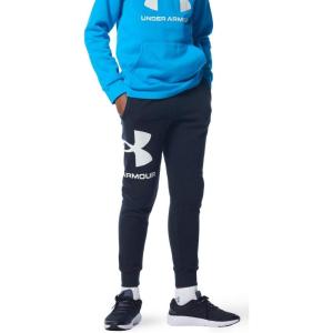 imageUnder Armour Boys Rival Fleece Logo JoggersBlack 001Onyx White