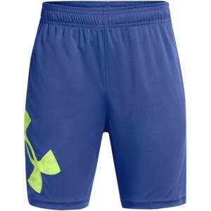 imageUnder Armour Boys Tech Big Logo Shorts432 Tech Blue   Morph Green
