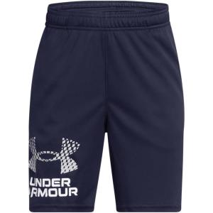imageUnder Armour Boys Tech Logo ShortsShorts410 Midnight Navy   Mod Gray