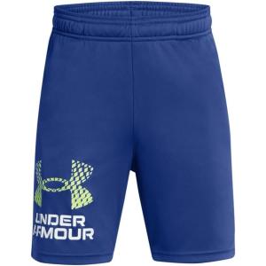 imageUnder Armour Boys Tech Logo ShortsShorts432 Tech Blue   Morph Green