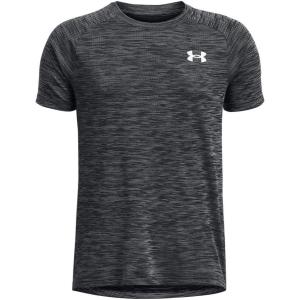 imageUnder Armour Boys Tech Textured Short Sleeve T Shirt001 Black   White